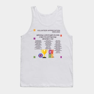 Volunteer appreciation 23-24 Honorees Tank Top